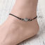 Immagine di Stile Bohemien Cavigliere Argento Antico Nero Tartaruga di Mare lunghezza: Regolabile 24.5cm 1 Pz