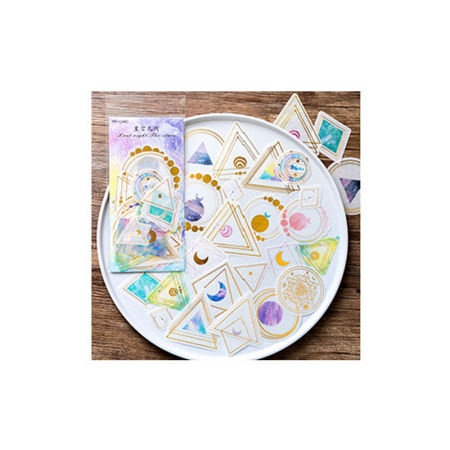 DIY Scrapbook Deco Stickers Multicolor Galaxy Universe 1 Set ( 60 PCs/Set)