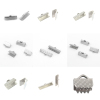 Imagen de 304 Acero Inoxidable Cinta Crimp final  Maletín Tono de Plata 11mm x 9mm, 50 Unidades