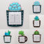 Immagine di Slimy Gel Light Switch Decorative Sticker Potted Plants