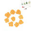 Immagine di Fiore Reale Secchi Strumenti di Gioielli in Resina Ortensia Arancione 30mm x 30mm, 1 Pacchetto ( 12 Pz/Pacco)