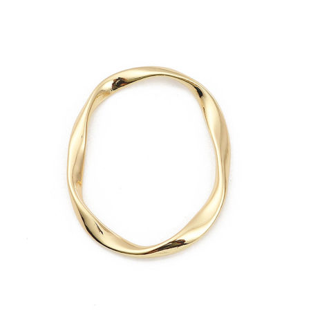 Zinklegierung Anhänger Oval Vergoldet 34mm x 28mm, 10 Stück