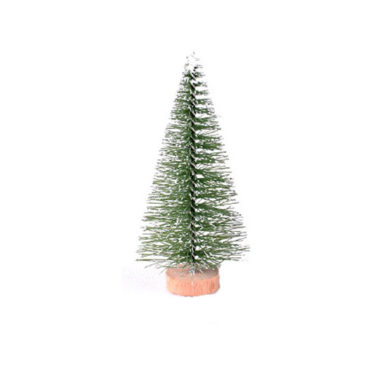 Imagen de Verde claro - Estilo1 Copos de nieve artificiales Árbol de Navidad Decoración de Navidad Decoración Navidad Verde Plata Mini árbol