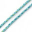 Immagine di Cotone Gioielli Cordone Intrecciato Verde Blu 2mm, 10 M