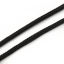 Steel Wire Jewelry Cord Rope Black 4mm( 1/8"), 1 M の画像