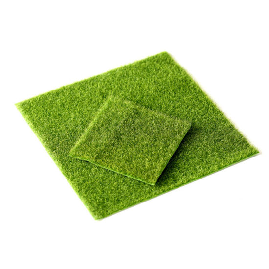 Picture of Green - style1 Wedding Moss Grass Micro Artificial Landscape Real touch For Home Fake Flowers Lawn Foliage Moss