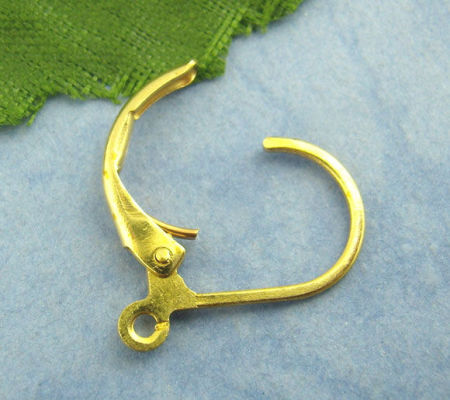 Brass Lever Back Clips Earring Findings