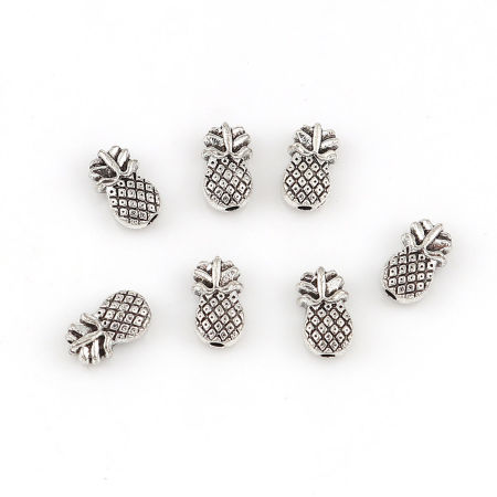 Zinc Based Alloy Spacer Beads Pineapple/ Ananas Fruit