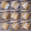 Picture of Jute Satin Ribbon Light Brown Lace 5cm(2"), 1 Roll (Approx 2 M/Roll)