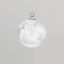 Immagine di Vetro Tempo Collezione Charms Tondo Nuvole Bianco Trasparente 24mm x 20mm, 2 Pz