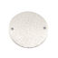 Immagine di Ottone Connettore Tondo Tono Argento Polvere di Stelle 25mm Dia., 5 Pz