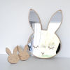 Picture of Pine Wood Mirror Rabbit Animal Natural 38cm(15") x 25cm(9 7/8")