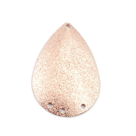 Messing Kronleuchter Verbinder Tropfen Rosegold Sternenstaub 3.5cm x 2.4cm, 5 Stück