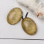 Immagine di Resina Dome Seals Cabochon Ovale Giallo Chiaro " Trafila 25mm x 18mm, 10 Pz