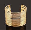 Picture of Open Cuff Bangles Bracelets Gold Plated Geometric 1 Piece