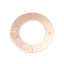 Image de Connecteurs en Laiton Annulaire Or Rose Creux 22mm Dia, 5 Pcs