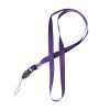 Изображение Сплав+Полиэстер+Пластик Ремешки для мобильных телефонов Темно-фиолетовый 44.0см, 50 ШТ