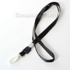 Изображение Полиэстер Шейный Шнур ID Карты Семья Черный 43.5cm(17 1/8") - 42cm(16 4/8") 20 ШТ