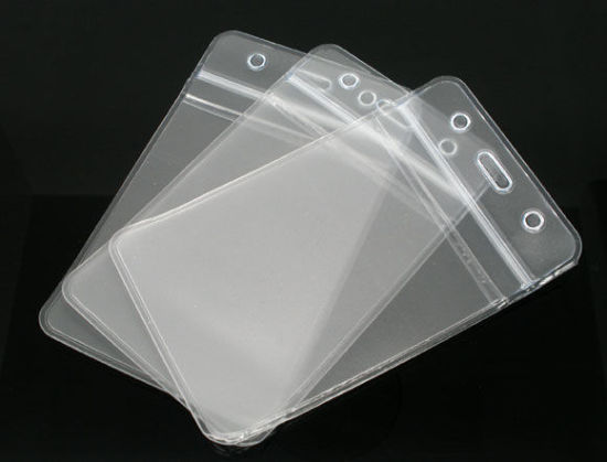 Picture of Acrylic ID Cards Holders Transparent Waterproof 11.3cm x6.9cm(4 4/8" x2 6/8"), 10 Sheets