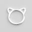 Immagine di Ottone Charms Multicolore Gatto 5 Pz