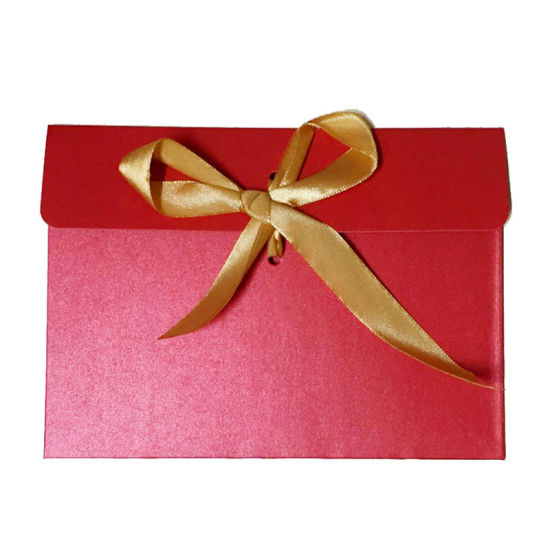 Picture of Paper Envelope Rectangle Orange Pink Pearlized 17.3cm(6 6/8") x 12.5cm(4 7/8"), 1 Piece