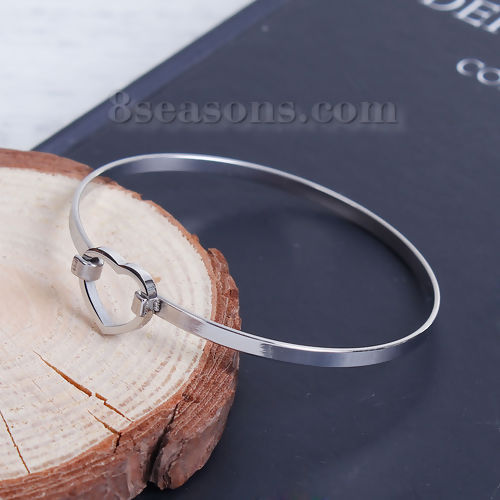 Picture of  Stainless Steel Bangles Bracelets Heart