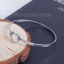 Imagen de 304 Acero Inoxidable Brazalete Tono de Plata Corazón 18cm longitud, 1 Unidad