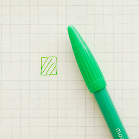 Fruit Green - Water pen, fiber pen.