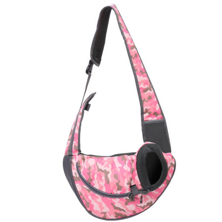 Oxford Stoff Haustier Tasche Tarnung Rosa 44cm x 26cm, 1 Stück