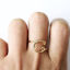 Imagen de Exquisito Abierto Anillos Mayúscula Letra " A-Z " 1 Unidad