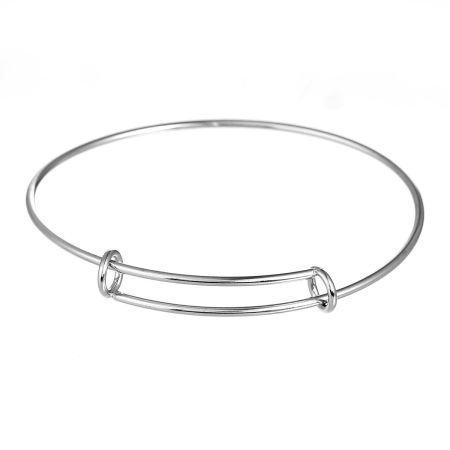 Edelstahl erweiterbares Charm Armreif