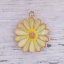 Picture of Zinc Based Alloy Charms Daisy Flower Enamel 