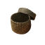 Picture of Rattan Storage Container Box Basket Black 12.5cm x 8cm, 1 Piece