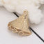 Picture of Zinc Based Alloy Chandelier Connectors Fan-shaped Gold Plated 18mm x 17mm, 20 PCs