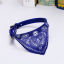 Picture of PU Leather Pet Neckerchief Blue Triangle 40cm, 1 Piece