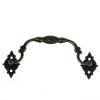 Picture of Zinc Based Alloy Drawer Handles Pulls Knobs Cabinet Furniture Hardware Arch Shape Rhombus Antique Bronze  9.6cm x3.6cm(3 6/8" x1 3/8") 3.3cm x2.1cm(1 2/8" x 7/8"), 10 Sets