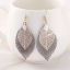 Imagen de Pendientes Gris Hoja 1 Par
