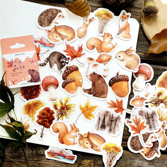 Picture of DIY Scrapbook Deco Stickers Mixed Color Animal