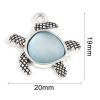 Picture of Zinc Based Alloy Sea Glass Charms Sea Turtle Animal 