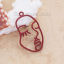 Picture of Zinc Based Alloy Pendants Face Purplish Mask 