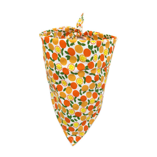 Picture of Fabric Pet Neckerchief Orange Triangle Orange 40cm x 30cm, 1 Piece