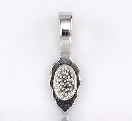 Glue on Bail Tags Leaf