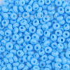 Bild von 3mm (Japan Import) Glas Kurz Magatama Rocailles Perlen Hellblau Opak Gefärbt ca. 3.5mm x 3.5mm, Loch:ca. 1mm, 10 Gramm (ca. 29 Stück/Gramm)