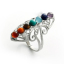 Imagen de Latón Yoga Abierto Ajustable Anillos Multicolor 1 Unidad