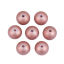 Picture of ABS Beads Round Rose Gold About 10mm Dia., Hole: Approx 1.8mm, 50 PCs