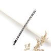 ヘアクリップ 黒 透明 ラインストーン 9cm - 6.5cm、 1 個 の画像