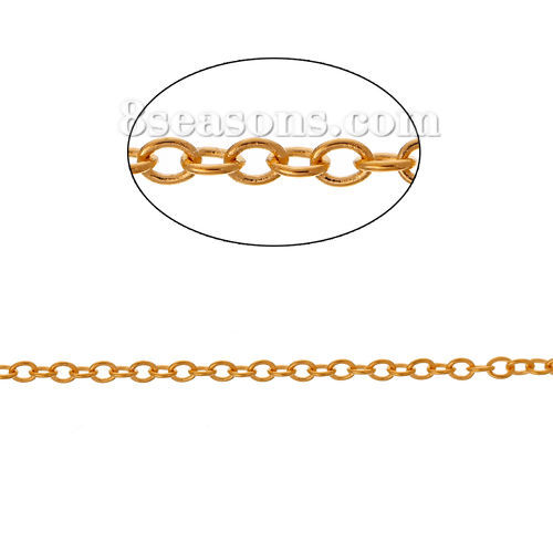 Picture of Brass Link Cable Chain Findings                                                                                                                                                                                                                               