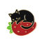 Picture of Pin Brooches Strawberry Fruit Cat & Enamel 