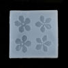 Picture of Silicone Resin Mold For Jewelry Making Rectangle Sakura Flower 