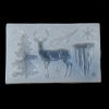 Picture of Silicone Resin Mold For Jewelry Making Christmas Reindeer Christmas Tree